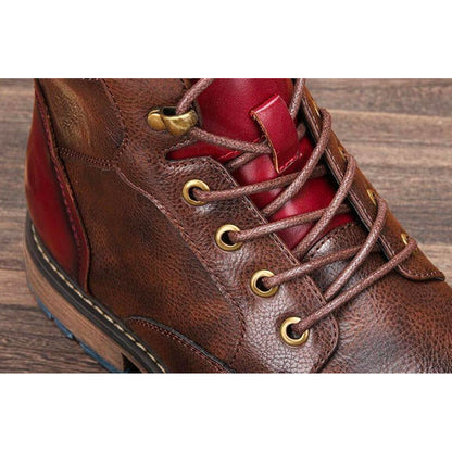 Barnaby | Lace Up Cap-Toe Boots