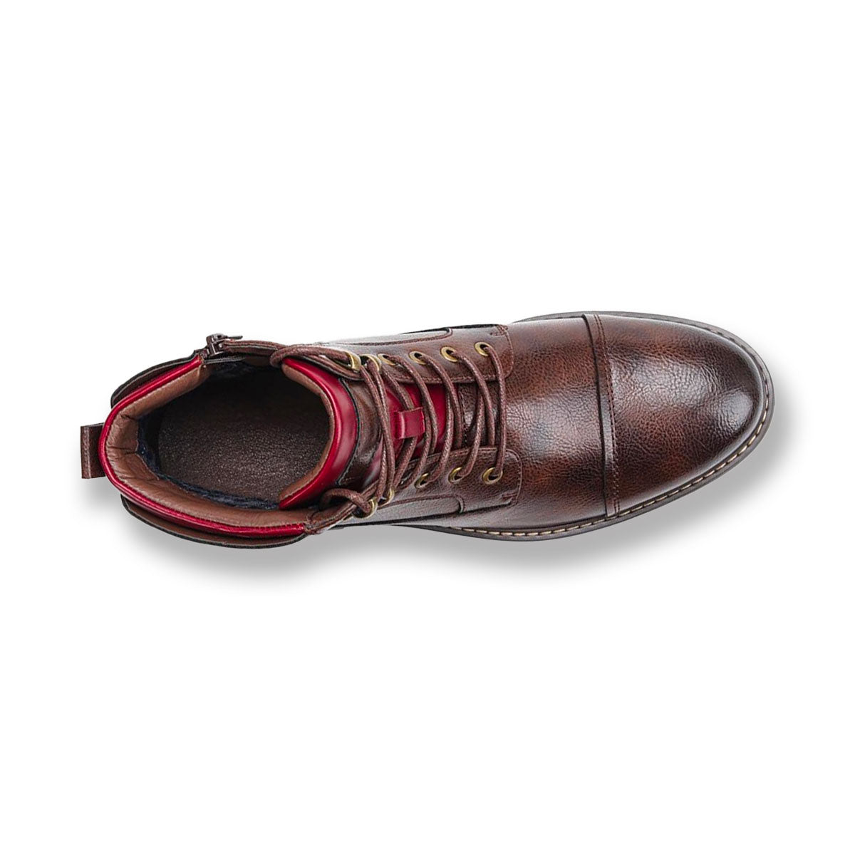 Barnaby | Lace Up Cap-Toe Boots