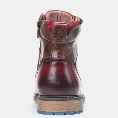 Barnaby | Lace Up Cap-Toe Boots