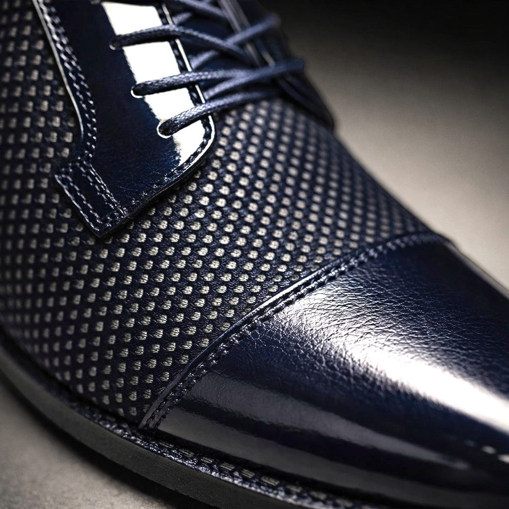 Men's Lace-Up Cap Toe Oxford Shoes | Patent