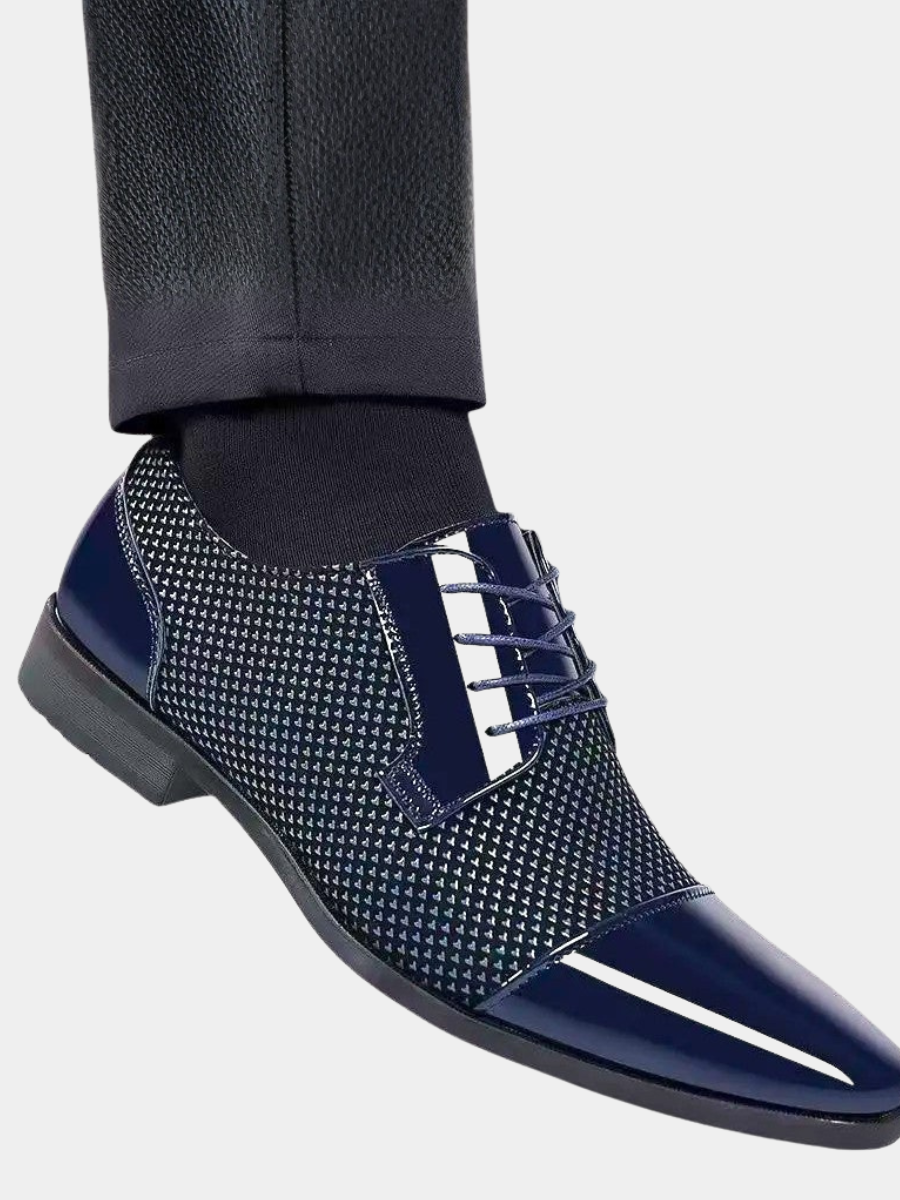 Men's Lace-Up Cap Toe Oxford Shoes | Patent
