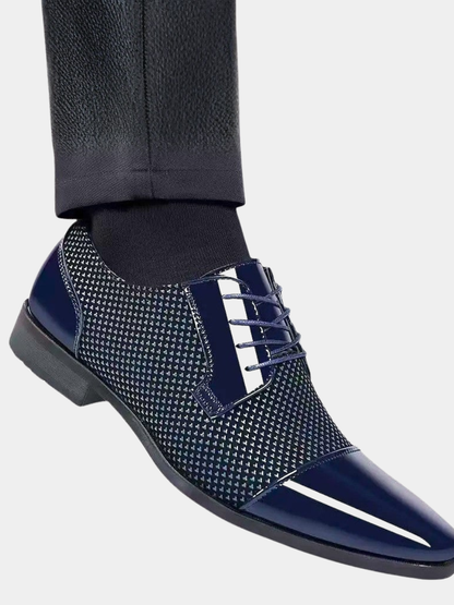Men's Lace-Up Cap Toe Oxford Shoes | Patent