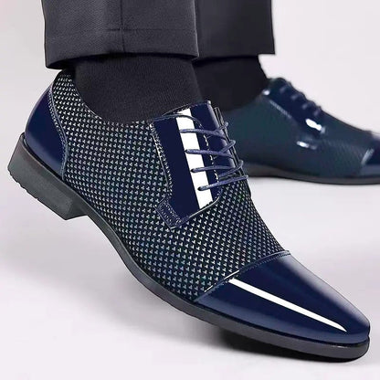 Men's Lace-Up Cap Toe Oxford Shoes | Patent