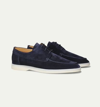 Men's Lace-Up Casual Loafers | Contrast Sole
