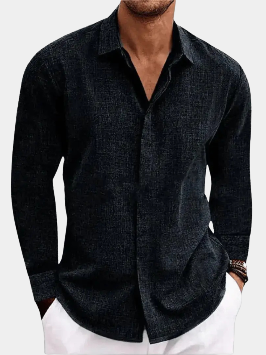 Men's Long Sleeve Button-Up Shirt | Regular Fit