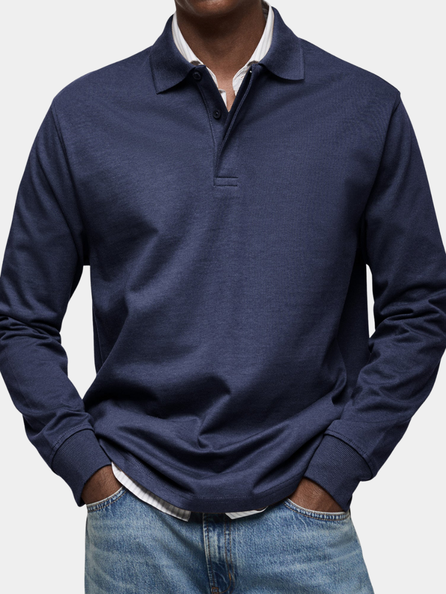 Men's Long Sleeve Polo Shirt | Regular Fit