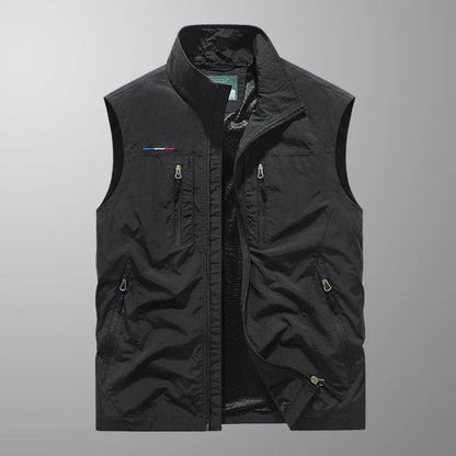 Men's Multi Pocket Utility Jacket | Sleeveless