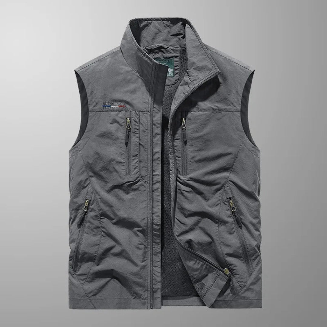 Men's Multi Pocket Utility Jacket | Sleeveless