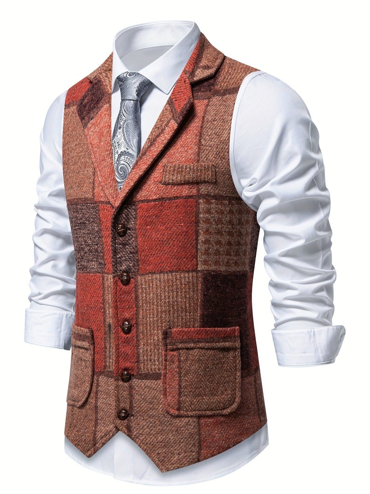 Leopold | Slim Fit Patchwork Blazer