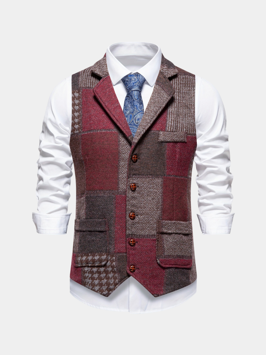 Leopold | Slim Fit Patchwork Blazer