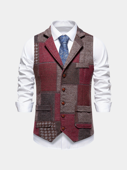 Leopold | Slim Fit Patchwork Blazer