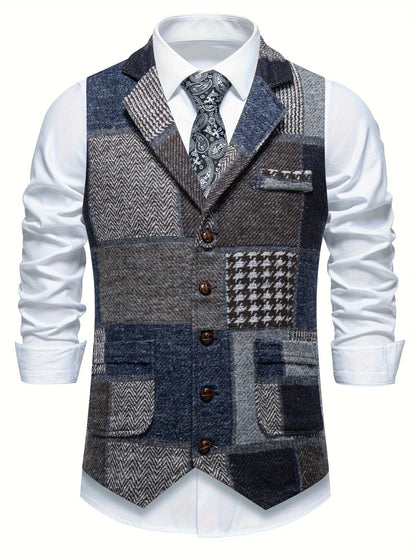 Leopold | Slim Fit Patchwork Blazer
