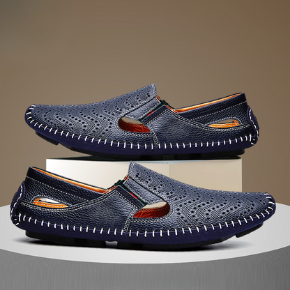 Ralph | Perforated Slip On Sliders