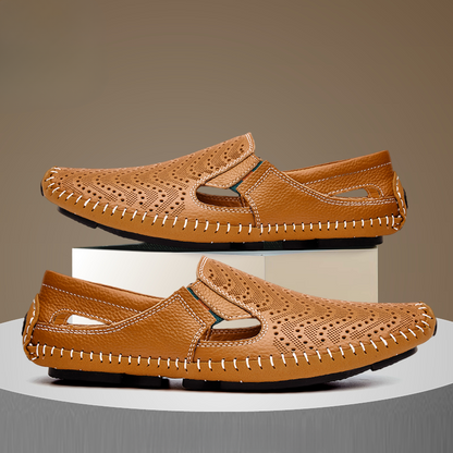 Ralph | Perforated Slip On Sliders