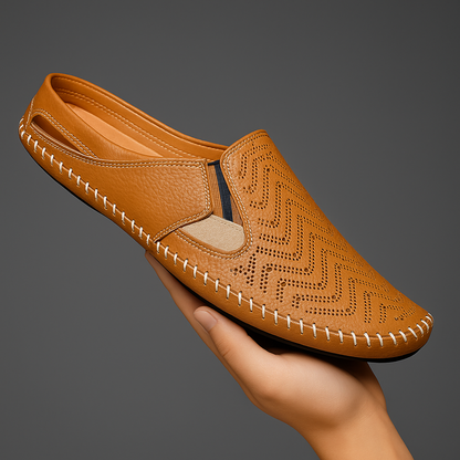 Ralph | Perforated Slip On Sliders