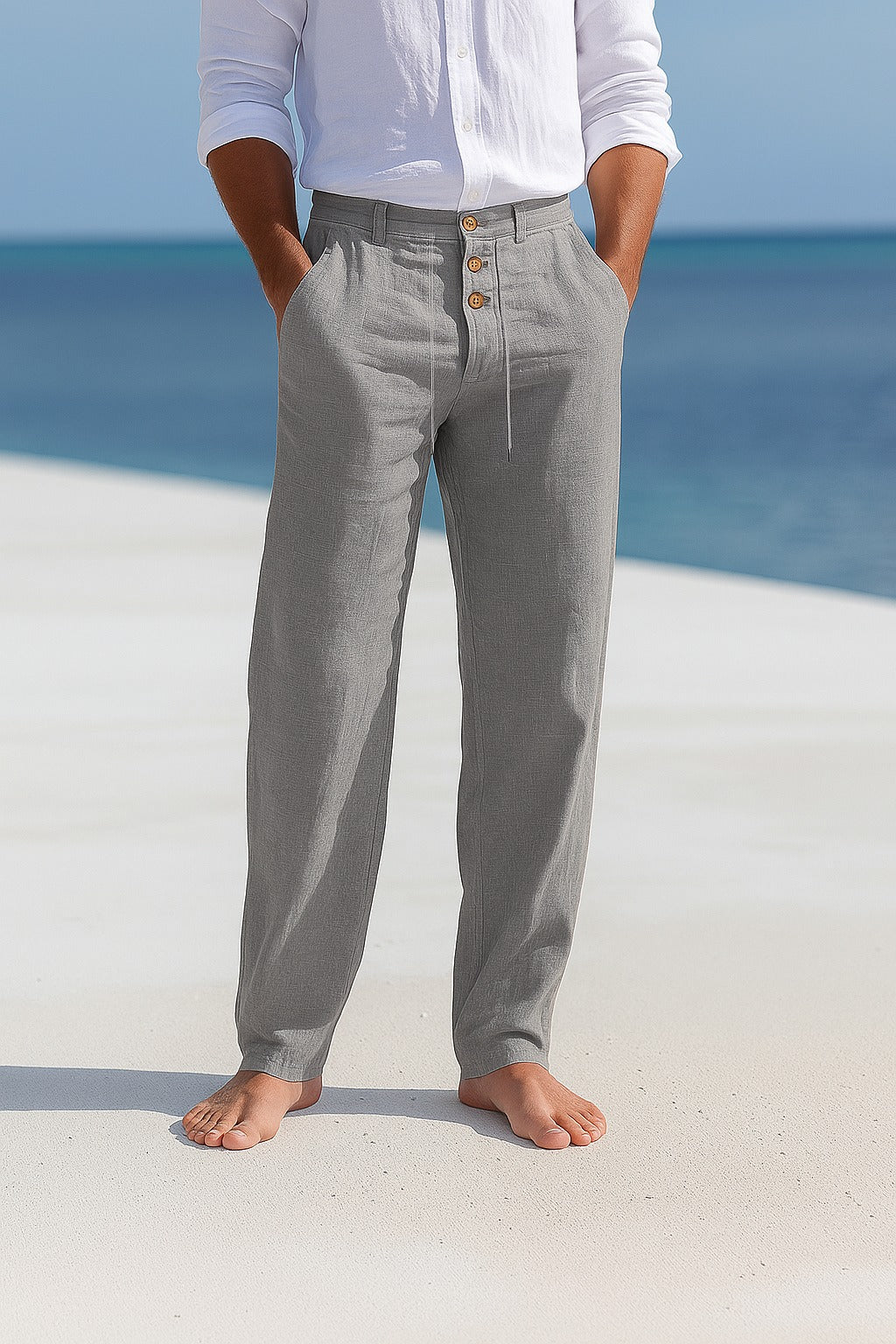 Jasper | Tapered Pleated Drawstring Trousers