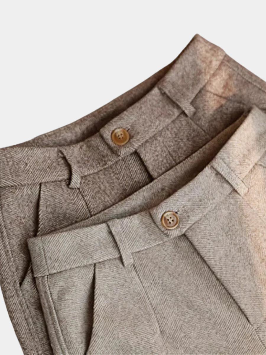 Harvey | Pleated Tailored Trousers