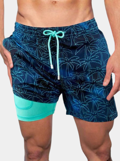 Alfred | Printed Drawstring Swim Shorts
