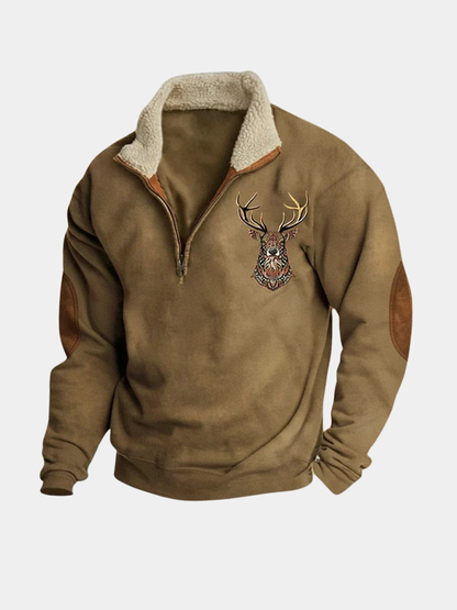 Men's Quarter-Zip Collar Jumper | Long Sleeve