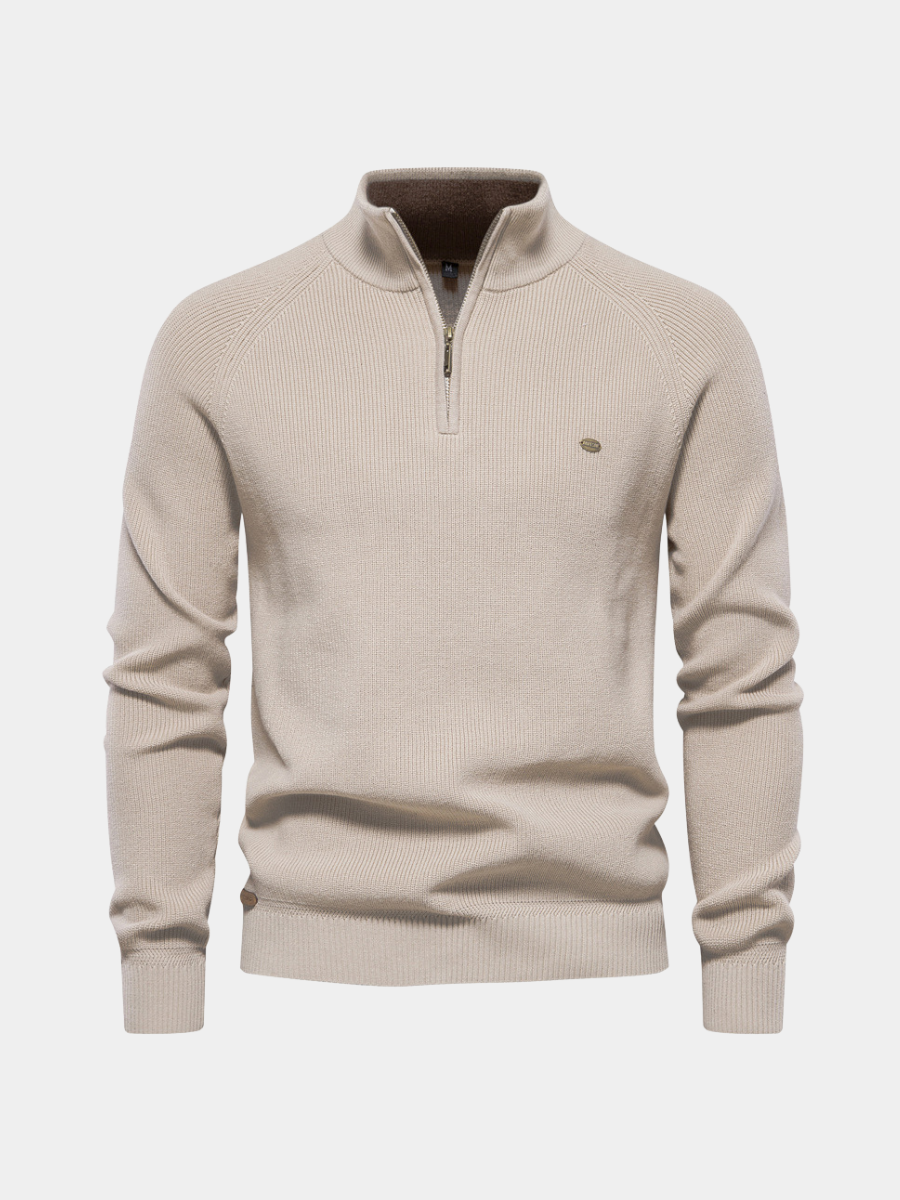 Men's Quarter-Zip Jumper | Funnel Neck
