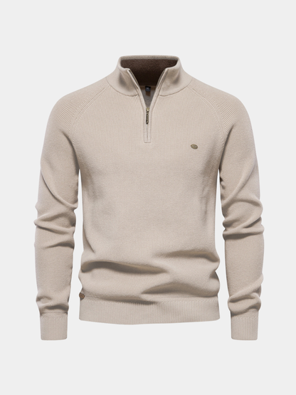Men's Quarter-Zip Jumper | Funnel Neck