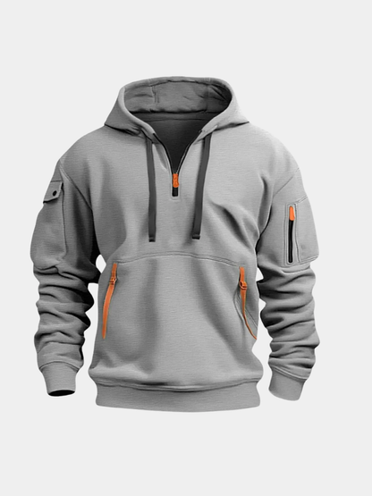 Men's Quarter-Zip Utility Hoodie | Hooded