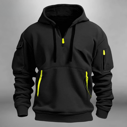 Men's Quarter-Zip Utility Hoodie | Hooded