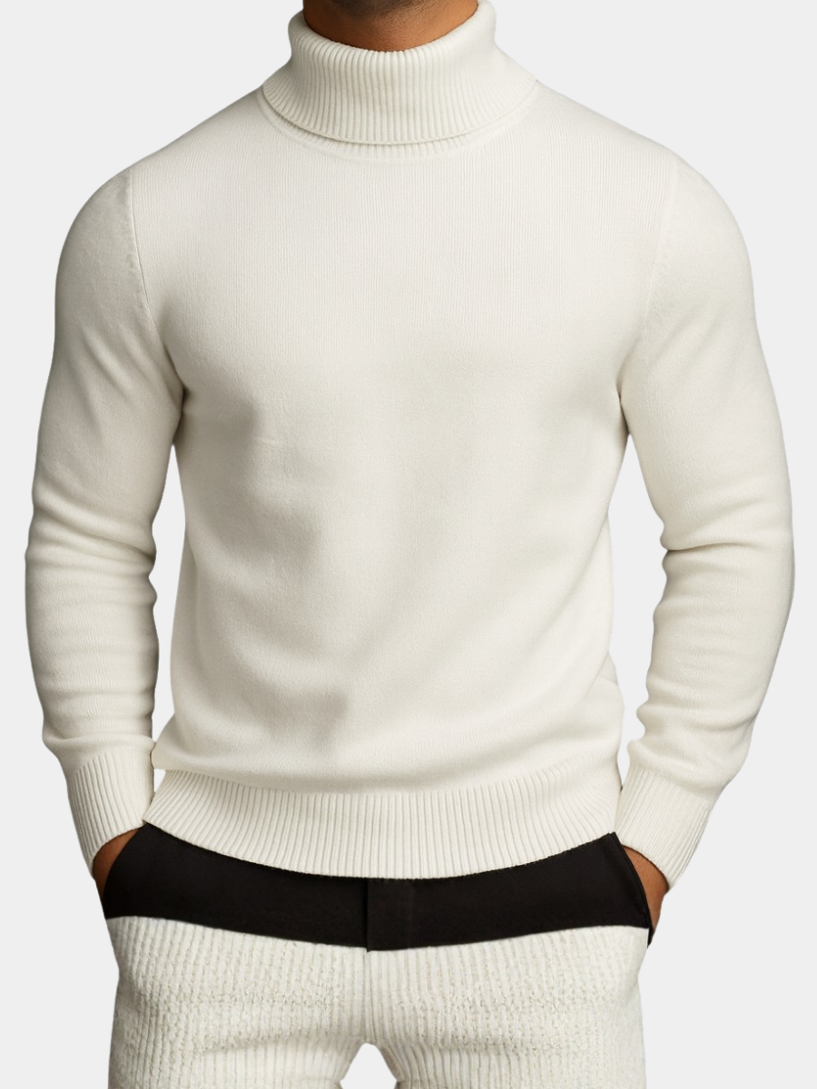 Men's Roll Neck Jumper | Slim Fit