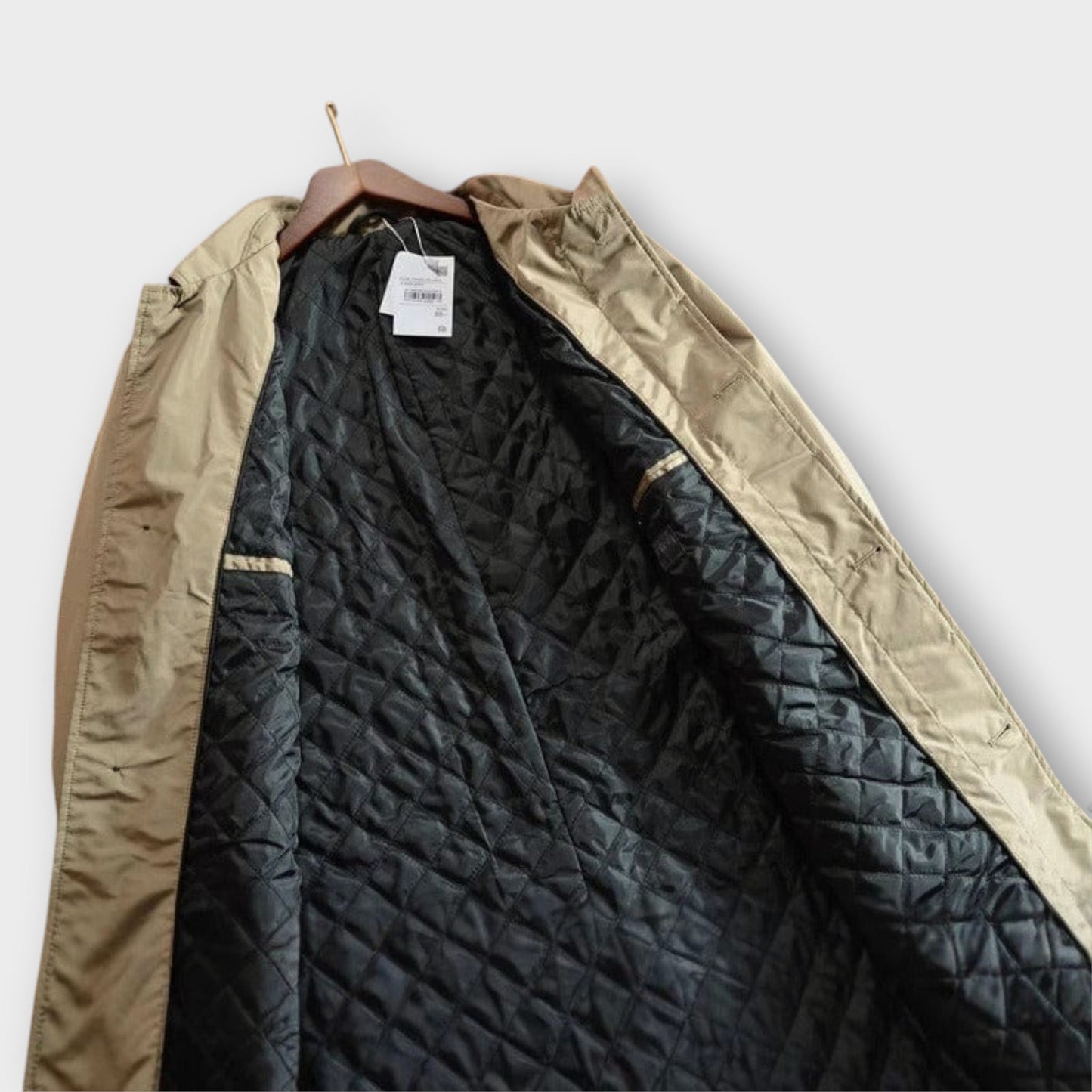 Men's Single-Breasted Button-Up Coat | Longline