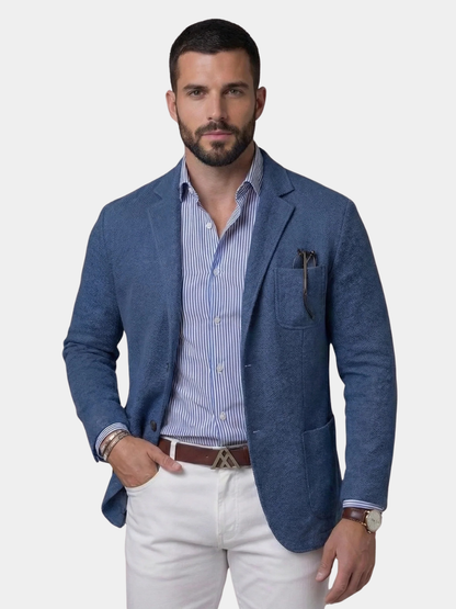 Men's Single-Breasted Notch Lapel Blazer | Tailored