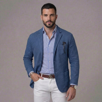 Men's Single-Breasted Notch Lapel Blazer | Tailored