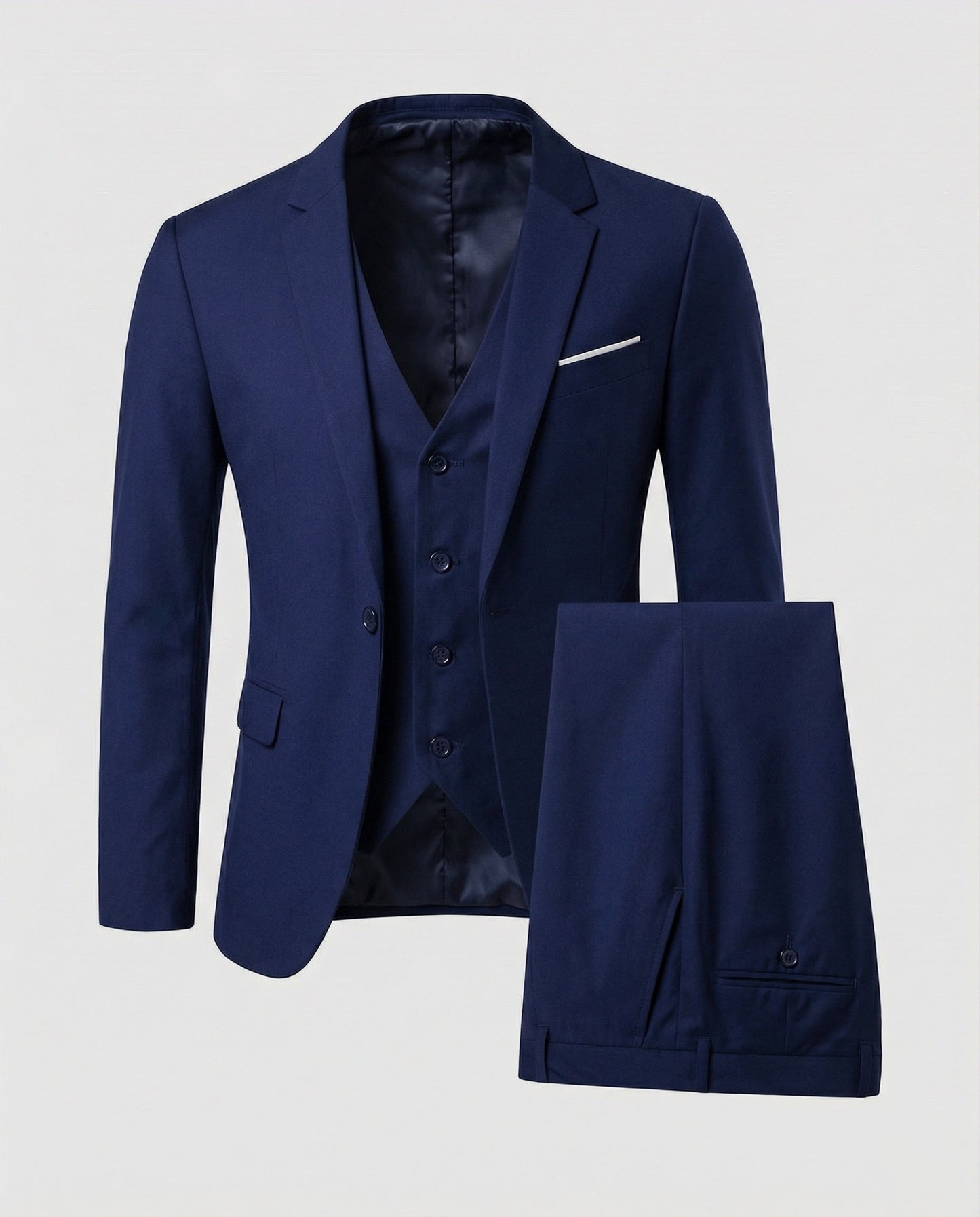 Men's Slim Fit Three-Piece Suit | Notch Lapel