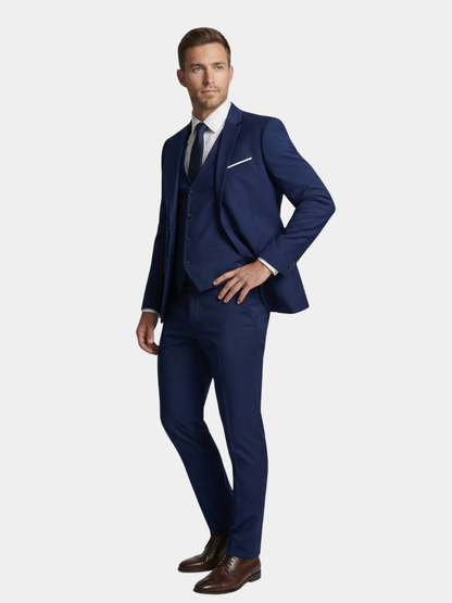 Men's Slim Fit Three-Piece Suit | Notch Lapel