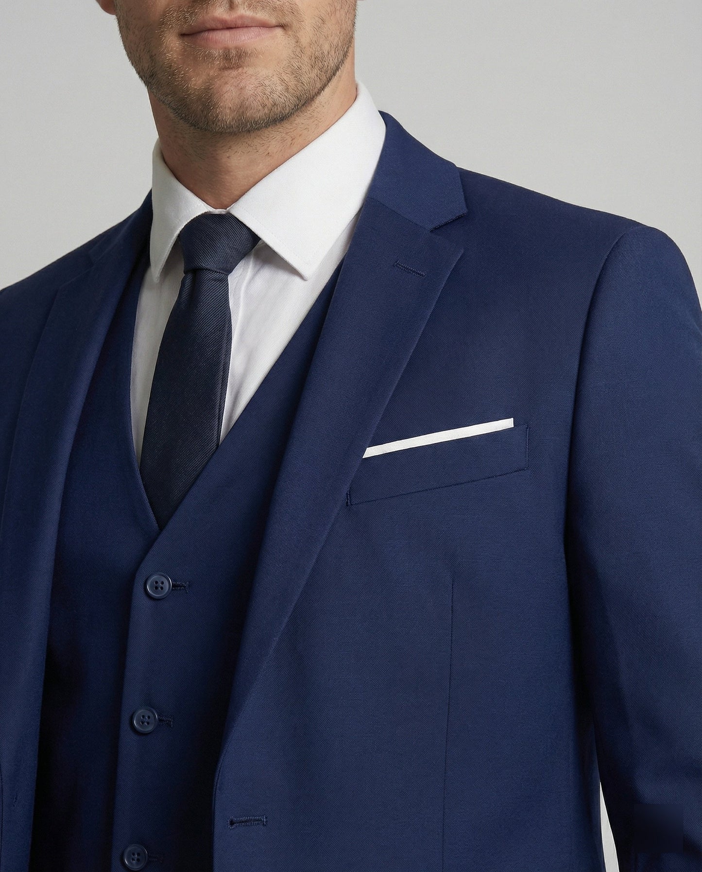 Men's Slim Fit Three-Piece Suit | Notch Lapel