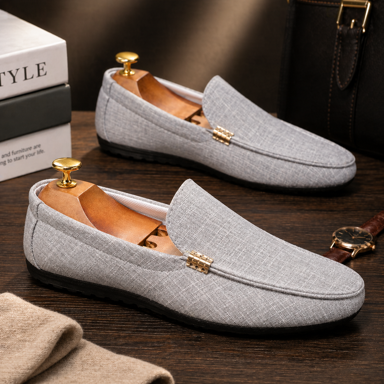 Men's Slip-On Driving Loafers | Moccasin
