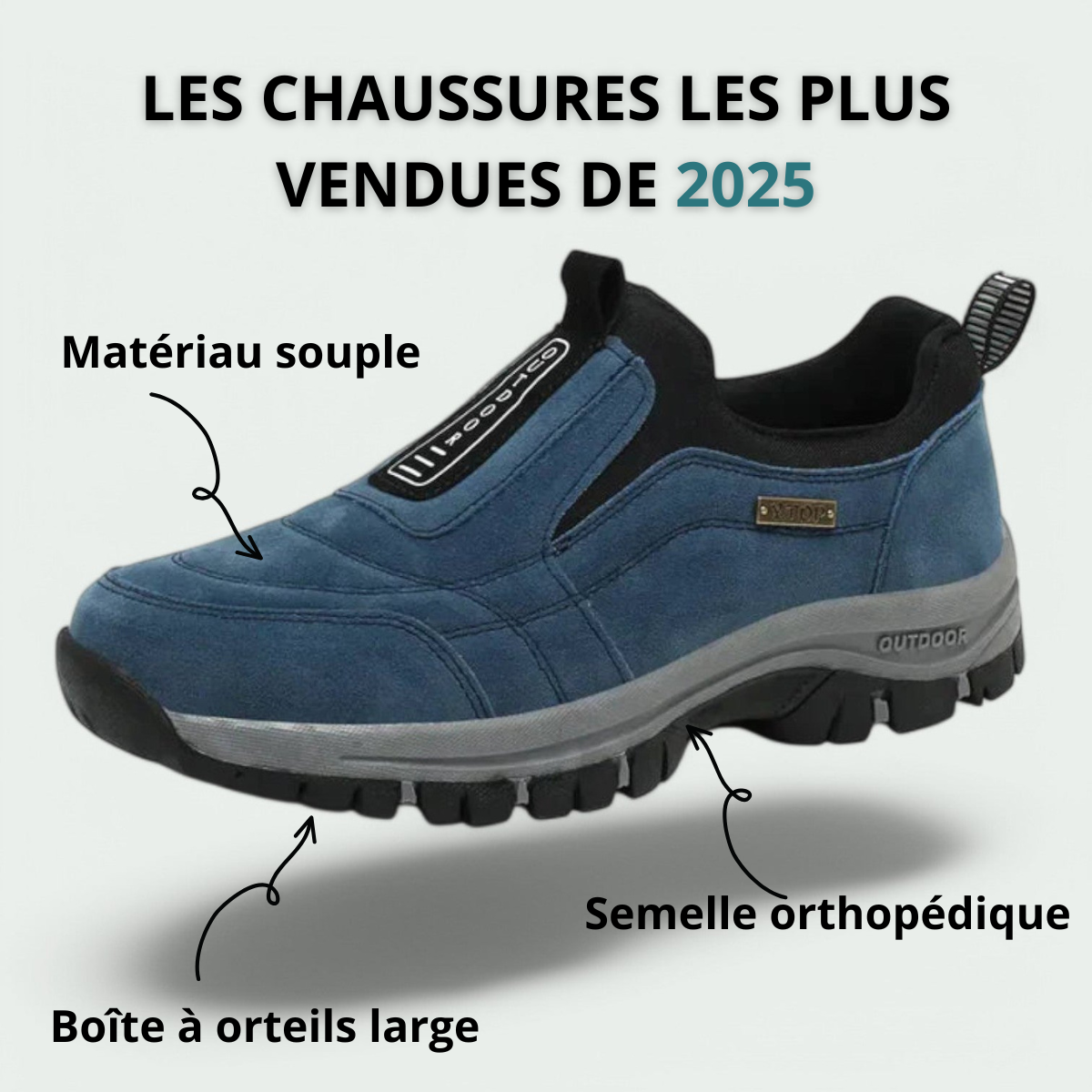 Men's Slip-On Walking Trainers | Orthopaedic