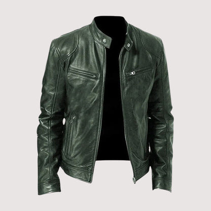 Albert | Stand Collar Biker Jacket