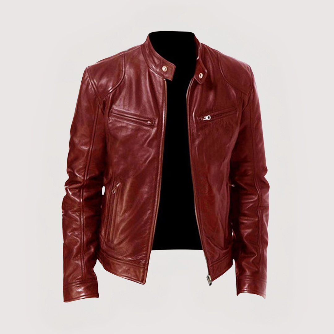 Albert | Stand Collar Biker Jacket