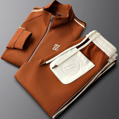 Men's Stand Collar Track Jacket | Zip-Up