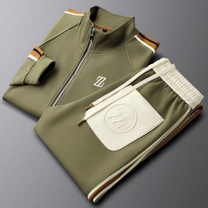 Men's Stand Collar Track Jacket | Zip-Up