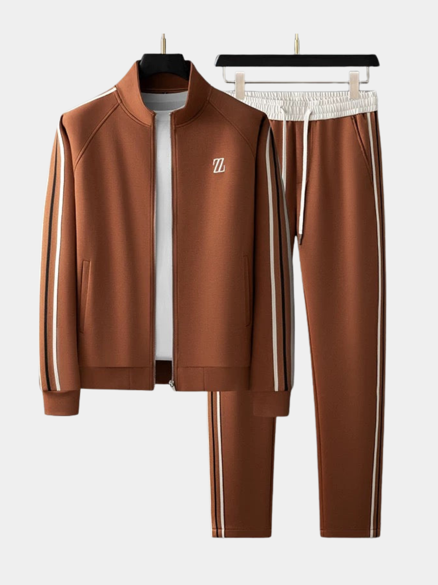 Men's Stand Collar Track Jacket | Zip-Up