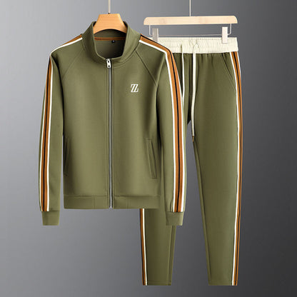 Men's Stand Collar Track Jacket | Zip-Up