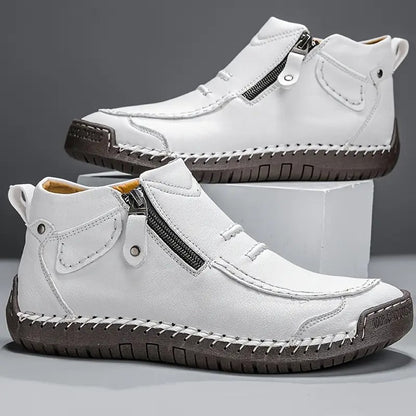 Men's Stitched Zip-Up Boots | Ankle