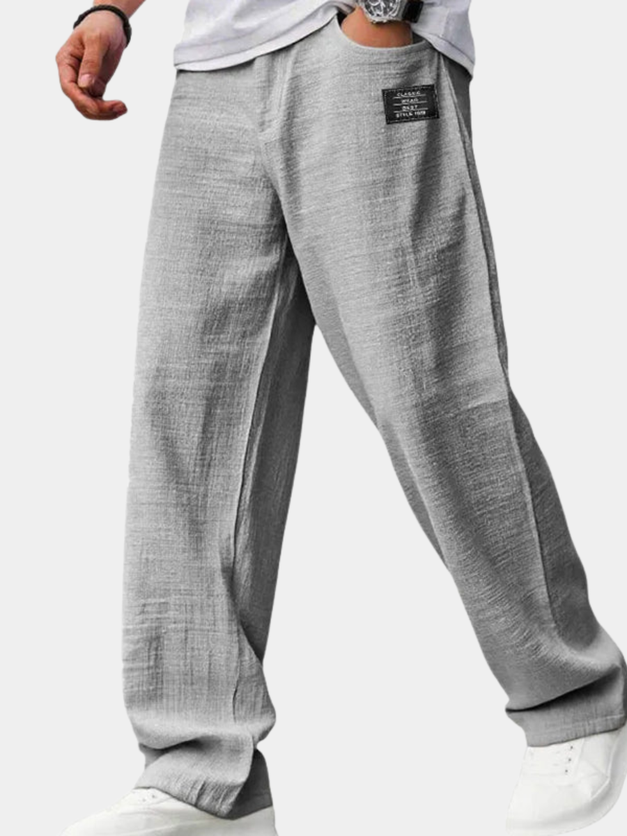 Men's Straight Leg Casual Trousers | Relaxed Fit
