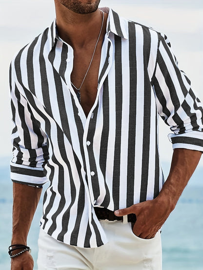 Edward | Long Sleeve Striped Shirt