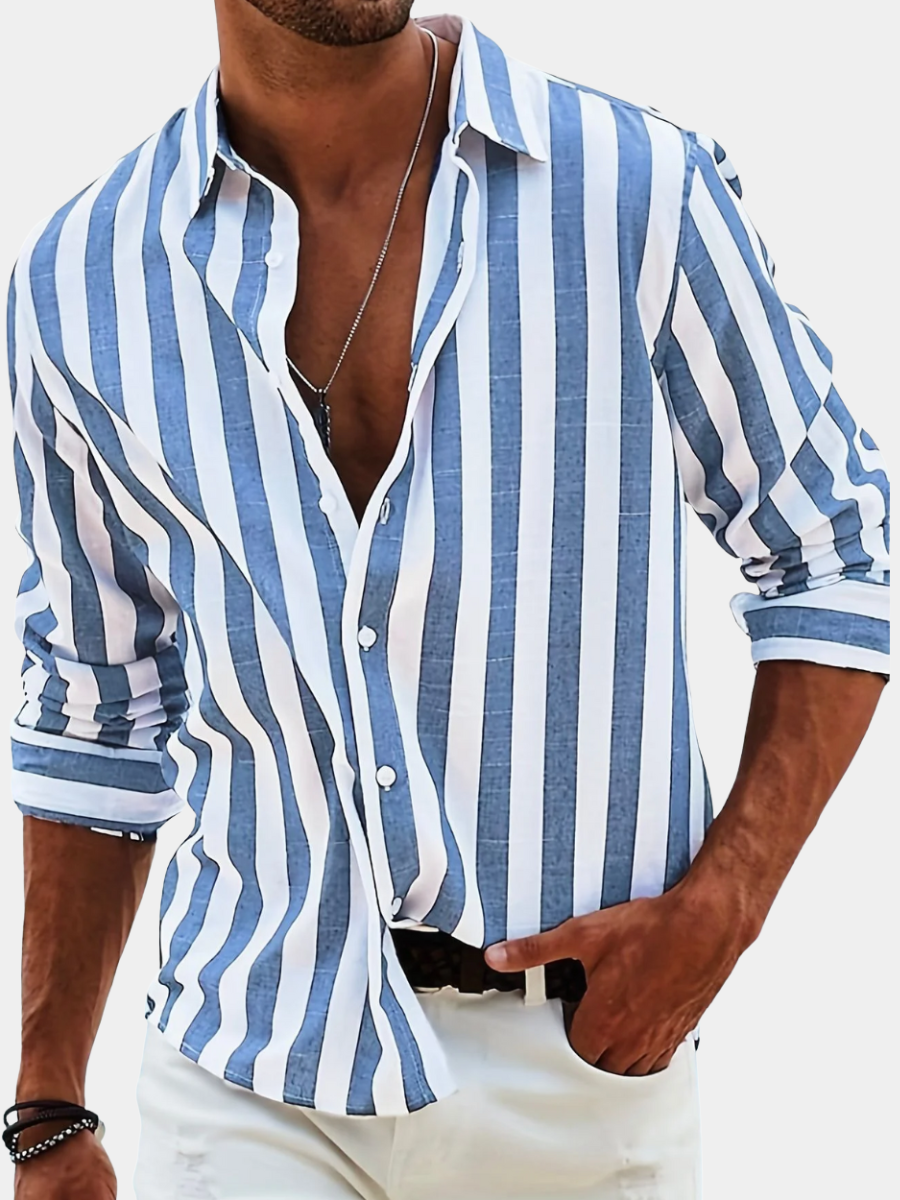 Edward | Long Sleeve Striped Shirt