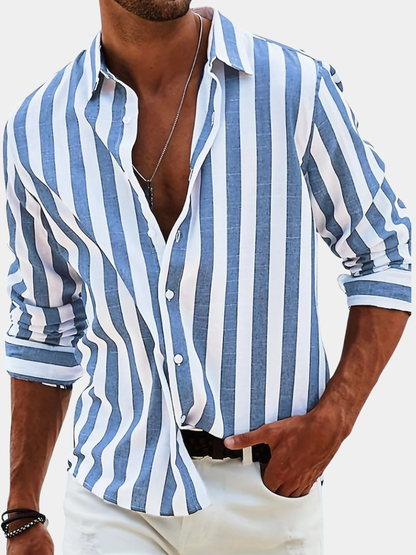 Edward | Long Sleeve Striped Shirt