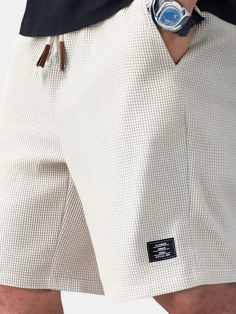 Walter | Textured Drawstring Shorts