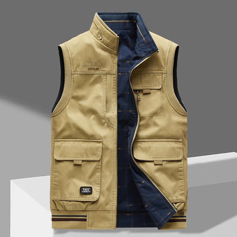 Men's Utility Cargo Jacket | Sleeveless