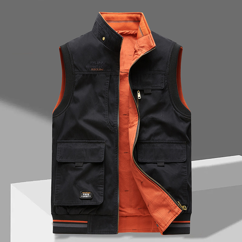 Men's Utility Cargo Jacket | Sleeveless